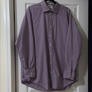 T.M.Lewin Men's Blue and Red Gingham Shirt